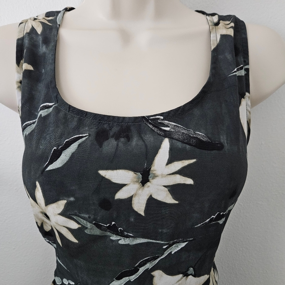 vintage 90s y2k floral grunge boho hippie neutral urban cottage midi maxi dress - Picture 2 of 7